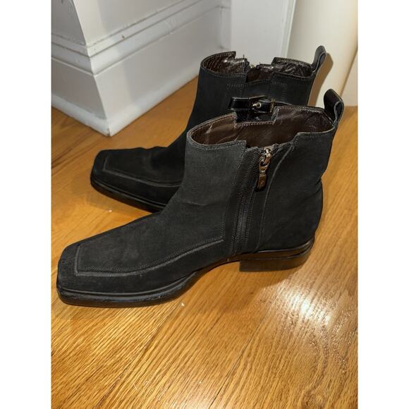 Cesare Paciotti Mens Chelsea Style Black Suede Boots - Size 6 main image 5
